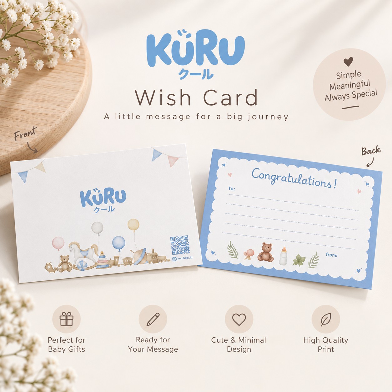 Kartu Ucapan Ulang Tahun greeting card Wisuda untuk Kado Birthday