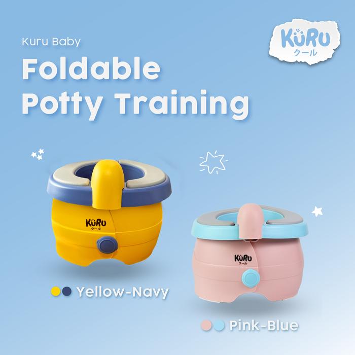 Kuru 6037 Travel Potty Training Seat - Portable Pispot Train Anak