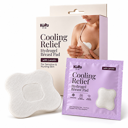 KURU Hydrogel Breast Pad Cooling Relief With Lanolin | Breast Pad Ibu Menyusui | Sensitive Skin