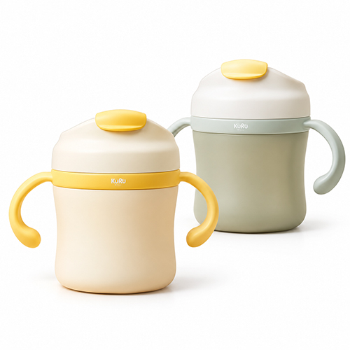 Kuru SC30 Stainless Steel Kids Training Cup with Straw - Gelas Anak