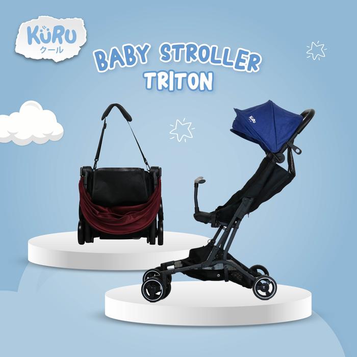 KURU Triton Compact Size Stroller - Kereta Dorong Bayi Cabin Size